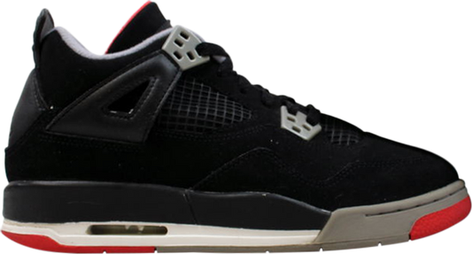 נעלי סניקרס Air Jordan 4 Retro GS 'Countdown Pack' של המותג נייקי בצבע שָׁחוֹר עשויות 