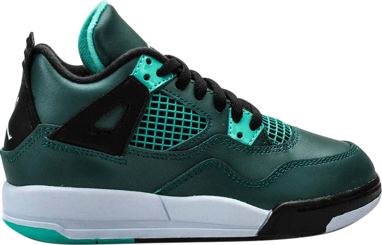נעלי סניקרס Air Jordan 4 Retro BP 'Teal' של המותג נייקי בצבע ירוק-כחול/טורקיז עשויות 