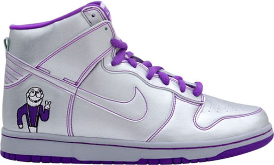 נעלי סניקרס Dunk High Premium SB 'Dinosaur Jr' של המותג נייקי בצבע כסף עשויות 