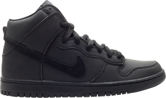 נעלי סניקרס Dunk High Premium Sb 'Black Out' של המותג נייקי בצבע שָׁחוֹר עשויות 