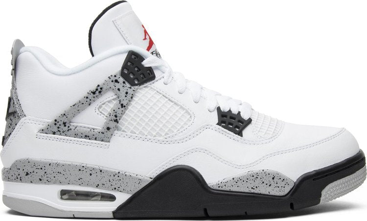 נעלי סניקרס Air Jordan 4 Retro OG 'White Cement' 2016 של המותג נייקי בצבע לבן עשויות 