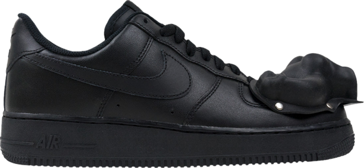 נעלי סניקרס Comme des Garçons x Air Force 1 '07 Low 'Dinosaur' של המותג נייקי בצבע שָׁחוֹר עשויות 