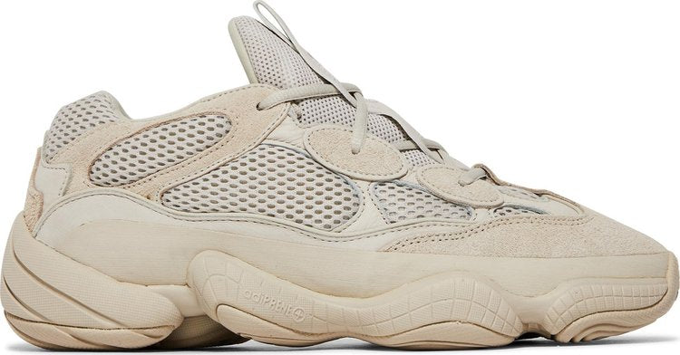 נעלי סניקרס Yeezy 500 'Blush' של המותג אדידס בצבע קרם עשויות רֶשֶׁת