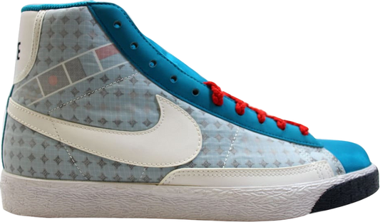 נעלי סניקרס Wmns Blazer High 'Neo Turquoise' של המותג נייקי בצבע כְּחוֹל עשויות 