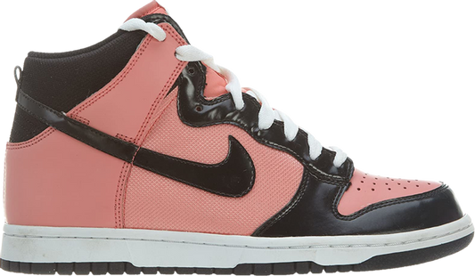 נעלי סניקרס Wmns Dunk High 'Bright Peach' של המותג נייקי בצבע וָרוֹד עשויות עוֹר