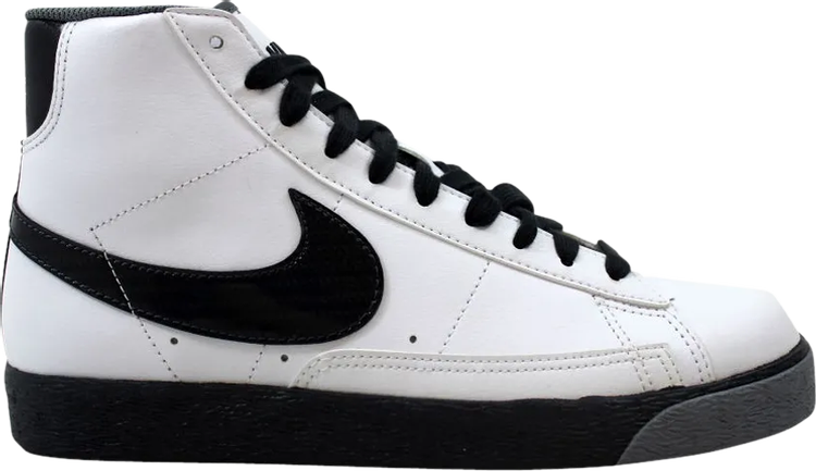 נעלי סניקרס Blazer Mid GS 'White Anthracite' של המותג נייקי בצבע לבן עשויות 