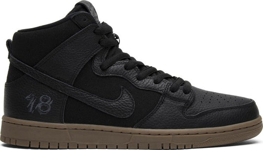 נעלי סניקרס AntiHero x SB Zoom Dunk High Pro 'Antihero' של המותג נייקי בצבע שָׁחוֹר עשויות 