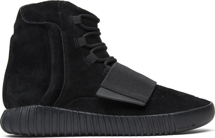 נעלי סניקרס Yeezy Boost 750 'Triple Black' של המותג אדידס בצבע שָׁחוֹר עשויות עור (זמש)