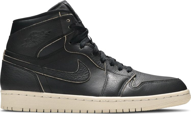 נעלי סניקרס Air Jordan 1 Retro High Premium 'Black Desert Sand' של המותג נייקי בצבע שָׁחוֹר עשויות עוֹר