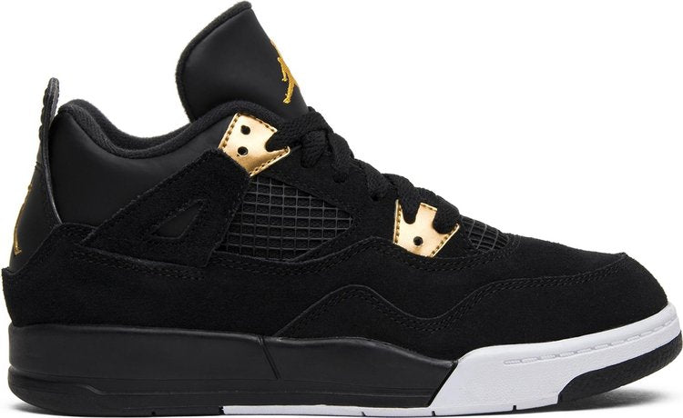 נעלי סניקרס Air Jordan 4 Retro PS 'Royalty' של המותג נייקי בצבע שָׁחוֹר עשויות 