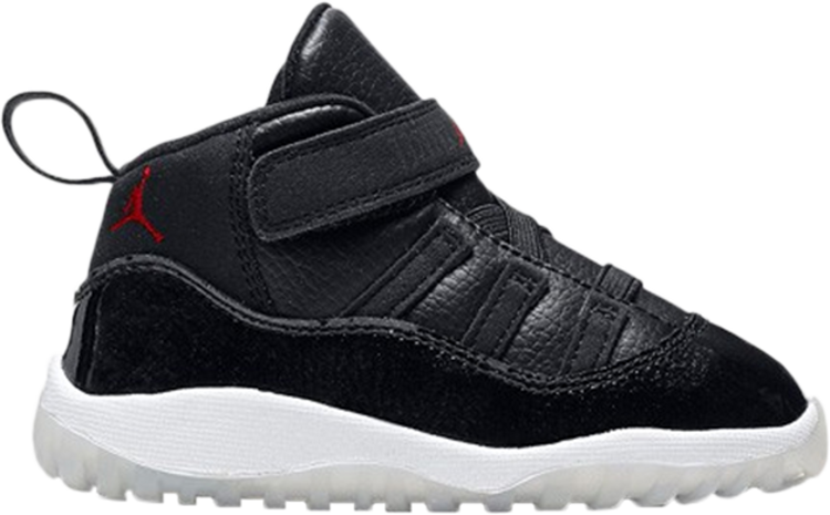 נעלי סניקרס Air Jordan 11 Retro BT '72-10' של המותג נייקי בצבע שָׁחוֹר עשויות 