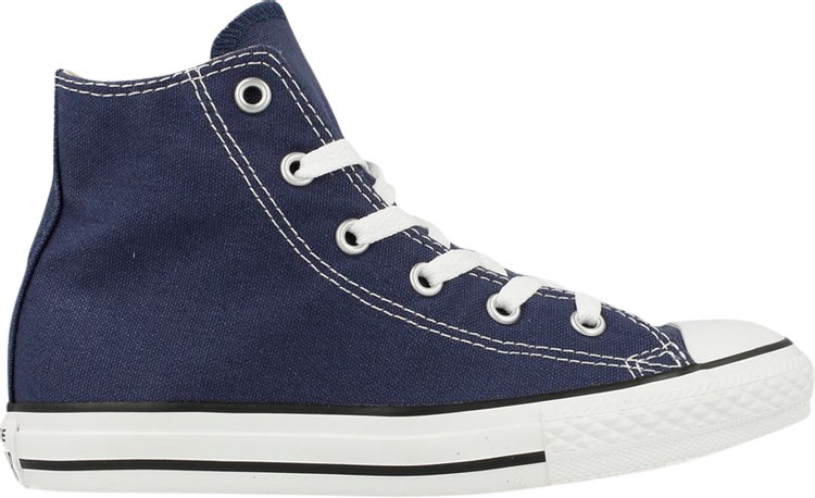 נעלי סניקרס Chuck Taylor All Star Hi GS 'Navy' של המותג קונברס אולסטאר בצבע כְּחוֹל עשויות 