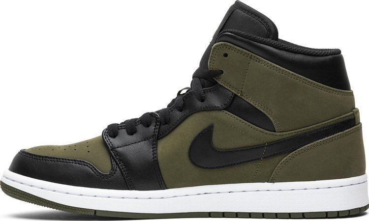 Air Jordan 1 Mid 'Olive Canvas'