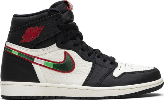 נעלי סניקרס Air Jordan 1 Retro High OG 'A Star Is Born' של המותג נייקי בצבע שָׁחוֹר עשויות עוֹר