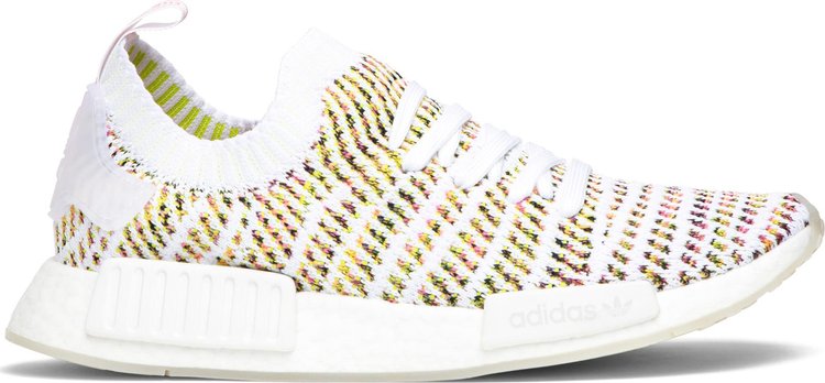 נעלי סניקרס Wmns NMD_R1 Primeknit 'Semi-Solar Yellow' של המותג אדידס בצבע צהוב עשויות ניילון פוליאסטר Primeknit