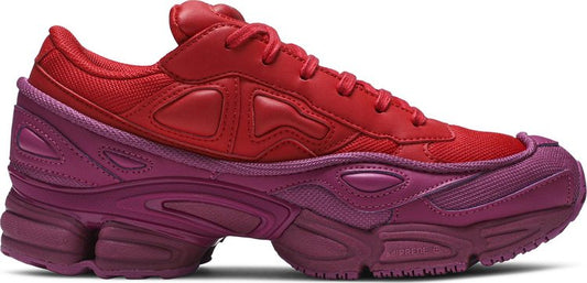 נעלי סניקרס Raf Simons x Ozweego 'Glory' של המותג אדידס בצבע סָגוֹל עשויות 