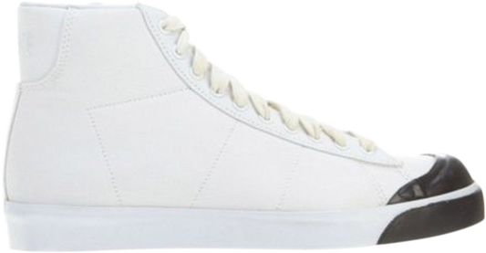 נעלי סניקרס Blazer Mid AB CNVS 'White Black' של המותג נייקי בצבע לבן עשויות 