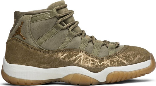 נעלי סניקרס Wmns Air Jordan 11 Retro 'Olive Lux' של המותג נייקי בצבע שָׁזוּף עשויות 