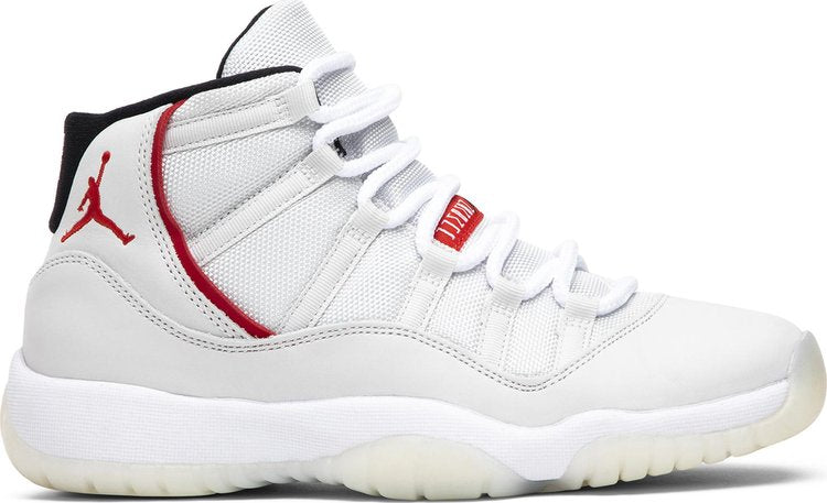 נעלי סניקרס Air Jordan 11 Retro GS 'Platinum Tint' של המותג נייקי בצבע לבן עשויות 