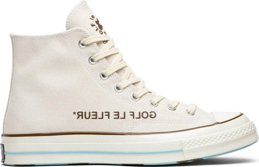 נעלי סניקרס Golf Le Fleur x Chuck 70 Hi 'Parchment Canvas' של המותג קונברס אולסטאר בצבע קרם עשויות 