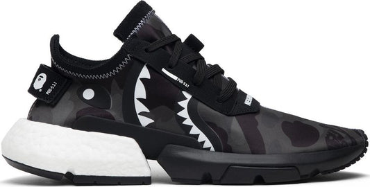 נעלי סניקרס Neighborhood x A Bathing Ape x P.O.D. S3.1 'Camo' של המותג אדידס בצבע שָׁחוֹר עשויות 
