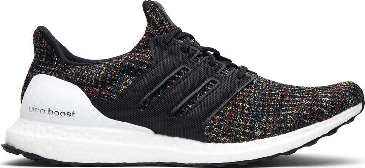 נעלי סניקרס UltraBoost 4.0 'Black Multicolor' של המותג אדידס בצבע שָׁחוֹר עשויות ניילון פוליאסטר Primeknit