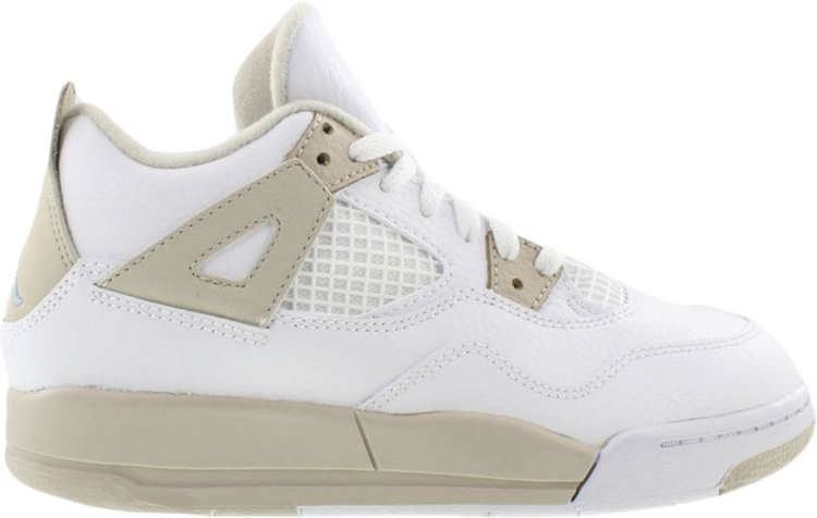 נעלי סניקרס Air Jordan 4 Retro PS 'Linen' של המותג נייקי בצבע לבן עשויות 