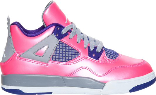 נעלי סניקרס Air Jordan 4 Retro PS 'Pink Foil' של המותג נייקי בצבע וָרוֹד עשויות עור פטנט