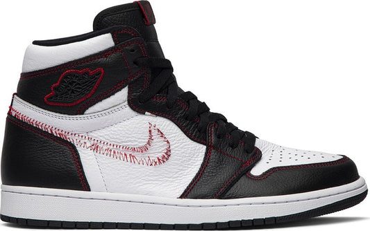 נעלי סניקרס Air Jordan 1 Retro High OG 'Defiant' של המותג נייקי בצבע שָׁחוֹר עשויות עוֹר