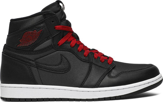 נעלי סניקרס Air Jordan 1 Retro High OG 'Black Gym Red' של המותג נייקי בצבע שָׁחוֹר עשויות עוֹר