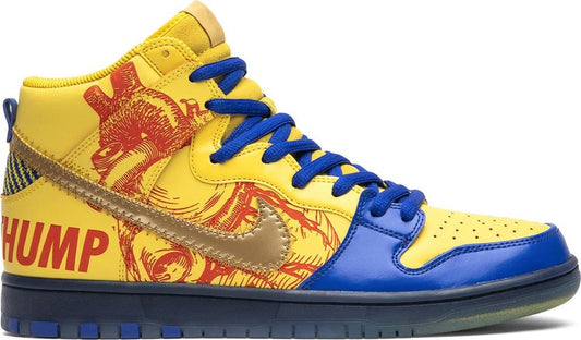 נעלי סניקרס Dunk High SB Retro 'Doernbecher' 2019 של המותג נייקי בצבע צהוב עשויות 