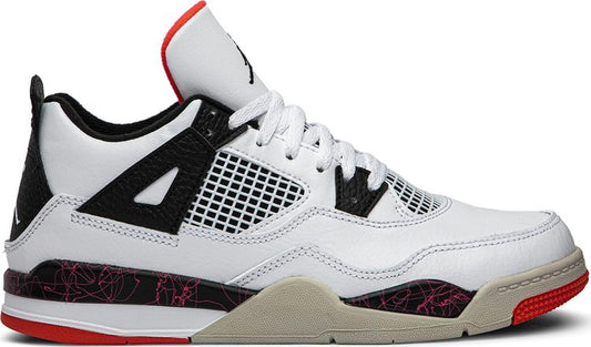 נעלי סניקרס Air Jordan 4 Retro PS 'Pale Citron' של המותג נייקי בצבע לבן עשויות 