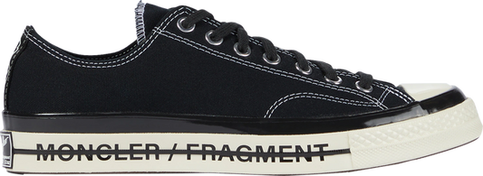 נעלי סניקרס Fragment Design x Converse x Moncler Fraylor 3 Low 'Black' של המותג מונקלר בצבע שָׁחוֹר עשויות בַּד