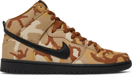 נעלי סניקרס Dunk High Pro SB 'Brown Camo' של המותג נייקי בצבע חום עשויות 