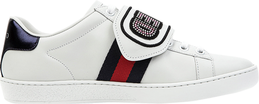 נעלי סניקרס Gucci Wmns Ace 'Loved' של המותג גוצ'י בצבע לבן עשויות עוֹר