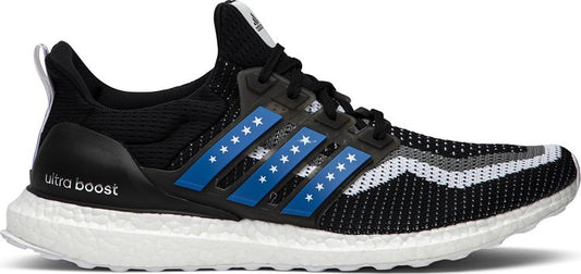 נעלי סניקרס UltraBoost 2.0 'Stars and Stripes' של המותג אדידס בצבע שָׁחוֹר עשויות ניילון פוליאסטר Primeknit