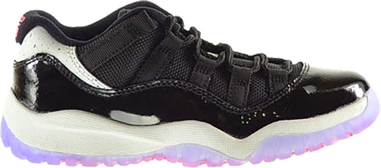 נעלי סניקרס Jordan 11 Retro Low BP 'Infrared 23' של המותג נייקי בצבע שָׁחוֹר עשויות 