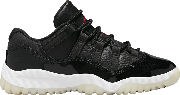 נעלי סניקרס Air Jordan 11 Retro Low PS '72-10' של המותג נייקי בצבע שָׁחוֹר עשויות עוֹר