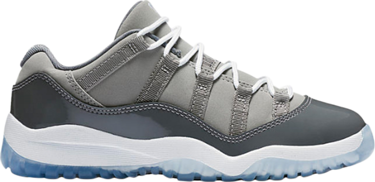 נעלי סניקרס Air Jordan 11 Retro Low BP 'Cool Grey' של המותג נייקי בצבע אפור עשויות 