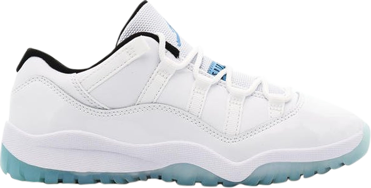 נעלי סניקרס Air Jordan 11 Retro Low PS 'Legend Blue' של המותג נייקי בצבע לבן עשויות עור פטנט