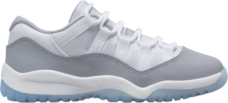 נעלי סניקרס Air Jordan 11 Retro Low PS 'Cement Grey' של המותג נייקי בצבע אפור עשויות עור פטנט