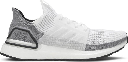 נעלי סניקרס Wmns UltraBoost 19 'Grey White' של המותג אדידס בצבע אפור עשויות ניילון פוליאסטר Primeknit 360