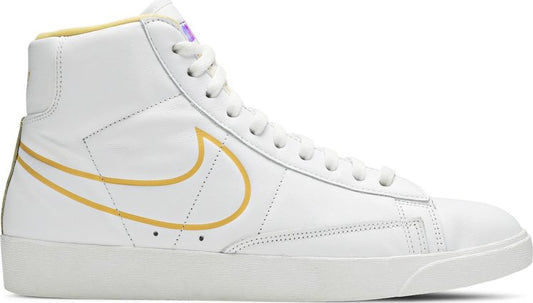 נעלי סניקרס Wmns Blazer Mid 'White Topaz' של המותג נייקי בצבע לבן עשויות 