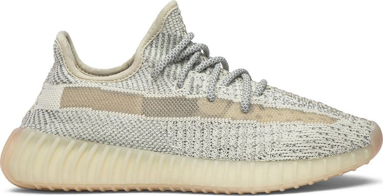 נעלי סניקרס Yeezy Boost 350 V2 'Lundmark Non-Reflective' של המותג אדידס בצבע קרם עשויות ניילון פוליאסטר Primeknit