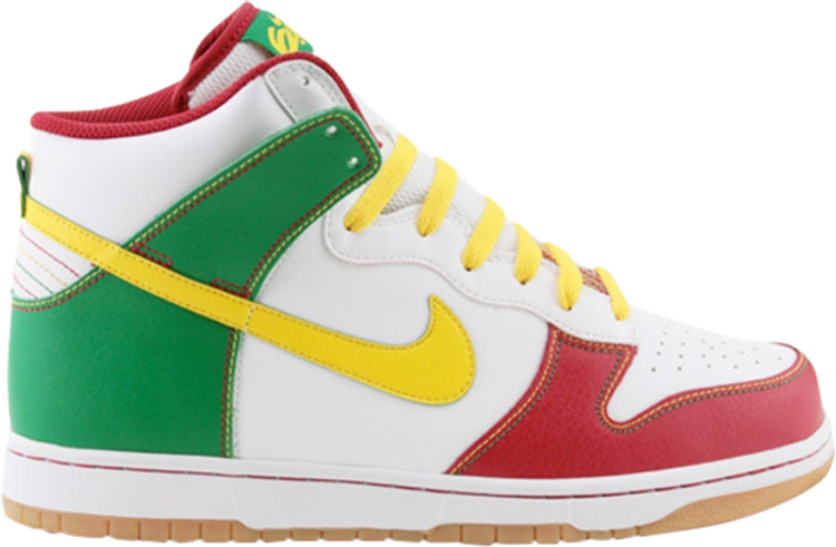 נעלי סניקרס Dunk High 6.0 'Rasta' של המותג נייקי בצבע צבעוני עשויות 