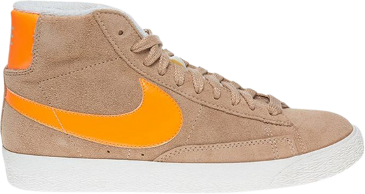 נעלי סניקרס Wmns Blazer Mid Suede Vintage 'Beige Orange' של המותג נייקי בצבע חום עשויות עור (זמש)