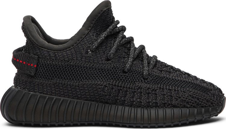 נעלי סניקרס Yeezy Boost 350 V2 Infant 'Black Non-Reflective' של המותג אדידס בצבע שָׁחוֹר עשויות ניילון פוליאסטר Primeknit