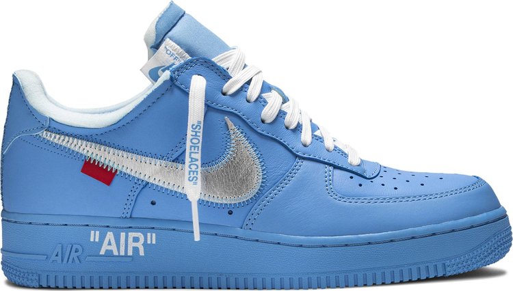 נעלי סניקרס Off-White x Air Force 1 Low '07 'MCA' של המותג נייקי בצבע כְּחוֹל עשויות 