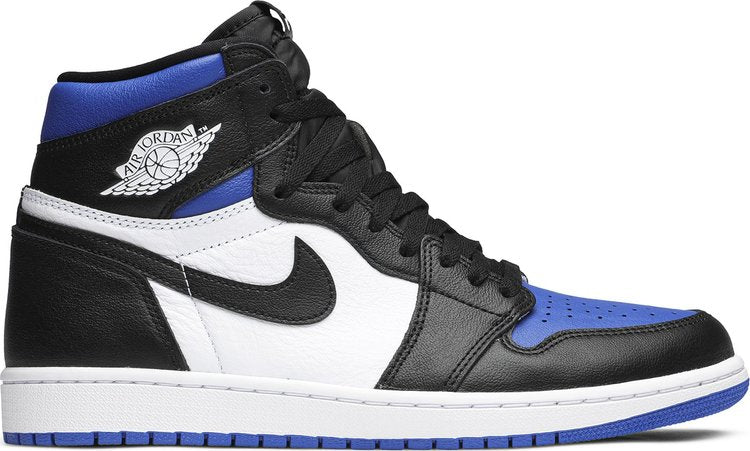 נעלי סניקרס Air Jordan 1 Retro High OG 'Royal Toe' של המותג נייקי בצבע כְּחוֹל עשויות עוֹר