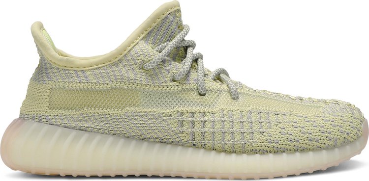 נעלי סניקרס Yeezy Boost 350 V2 Kids 'Antlia Non-Reflective' של המותג אדידס בצבע צהוב עשויות ניילון פוליאסטר Primeknit